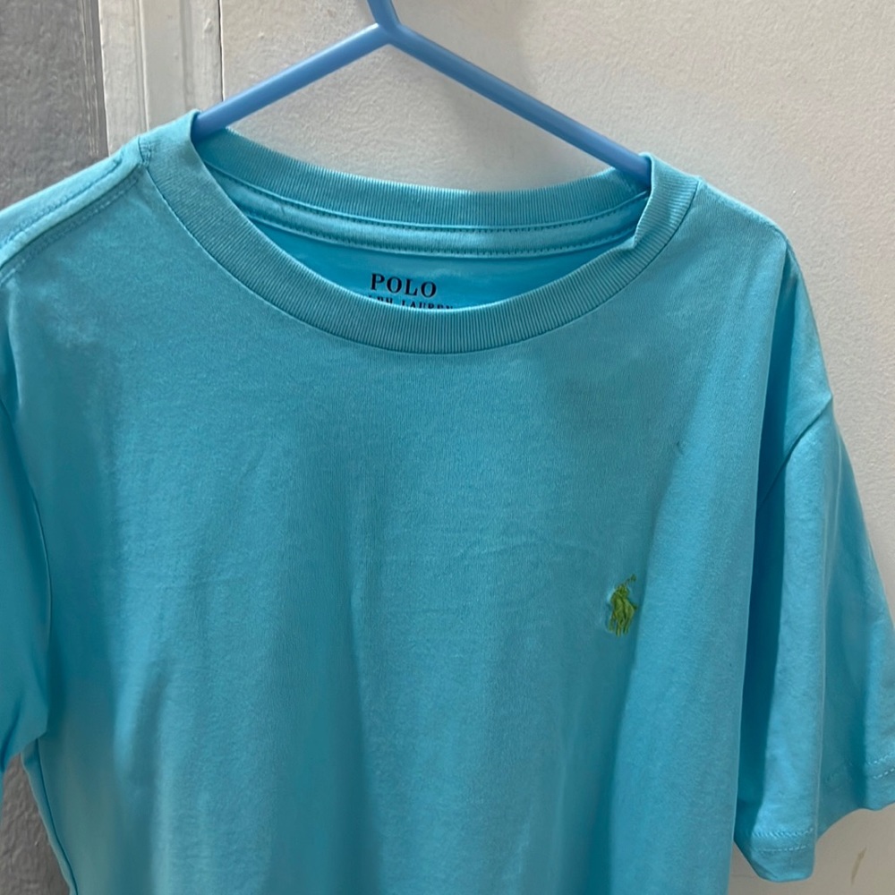 Polo Ralph Lauren boys Teal T-shirt size small (8) NWT